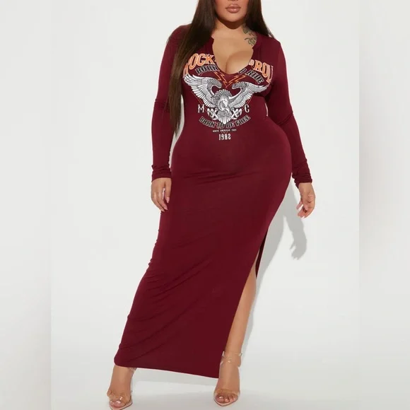 Fashion Nova | Dresses | Rocker Chic Maxi Dress New | Poshmark Fashion Nova | Dresses | Rocker Chic Maxi Dress New | Poshmark